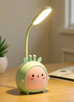 Techstoy Smart Bunny LED Desk Lamp – USB Rechargeable Study Light with Pen Holder, 3 Brightness Modes & Touch Control