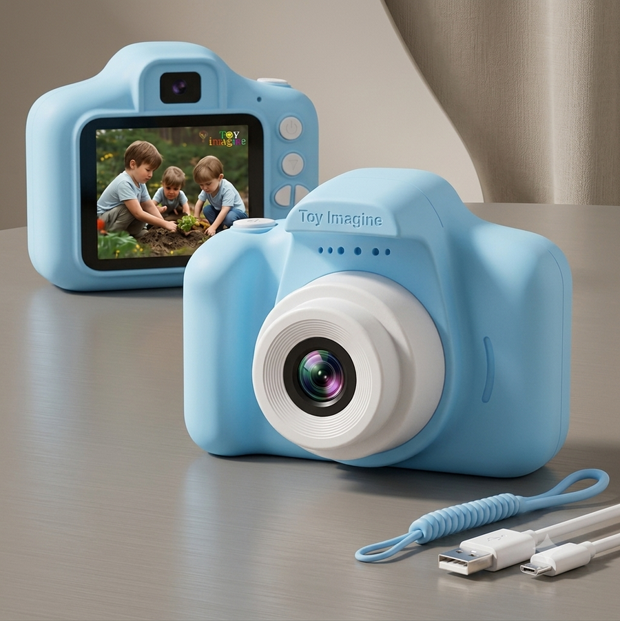 Techstoy™ Kids Digital Camera | HD Rechargeable Camera for Young Photographers