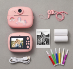 Techstoy™ SnapPrint Kids Instant Camera | Print, Color & Create Memories