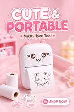 Portable Bluetooth Inkless Printer for Labels, Notes & Photos