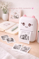 Portable Bluetooth Inkless Printer for Labels, Notes & Photos