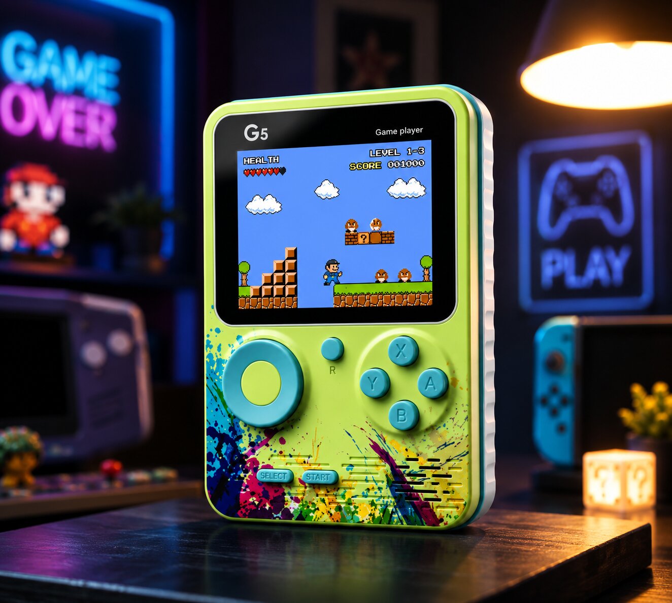 Retro handheld gaming console